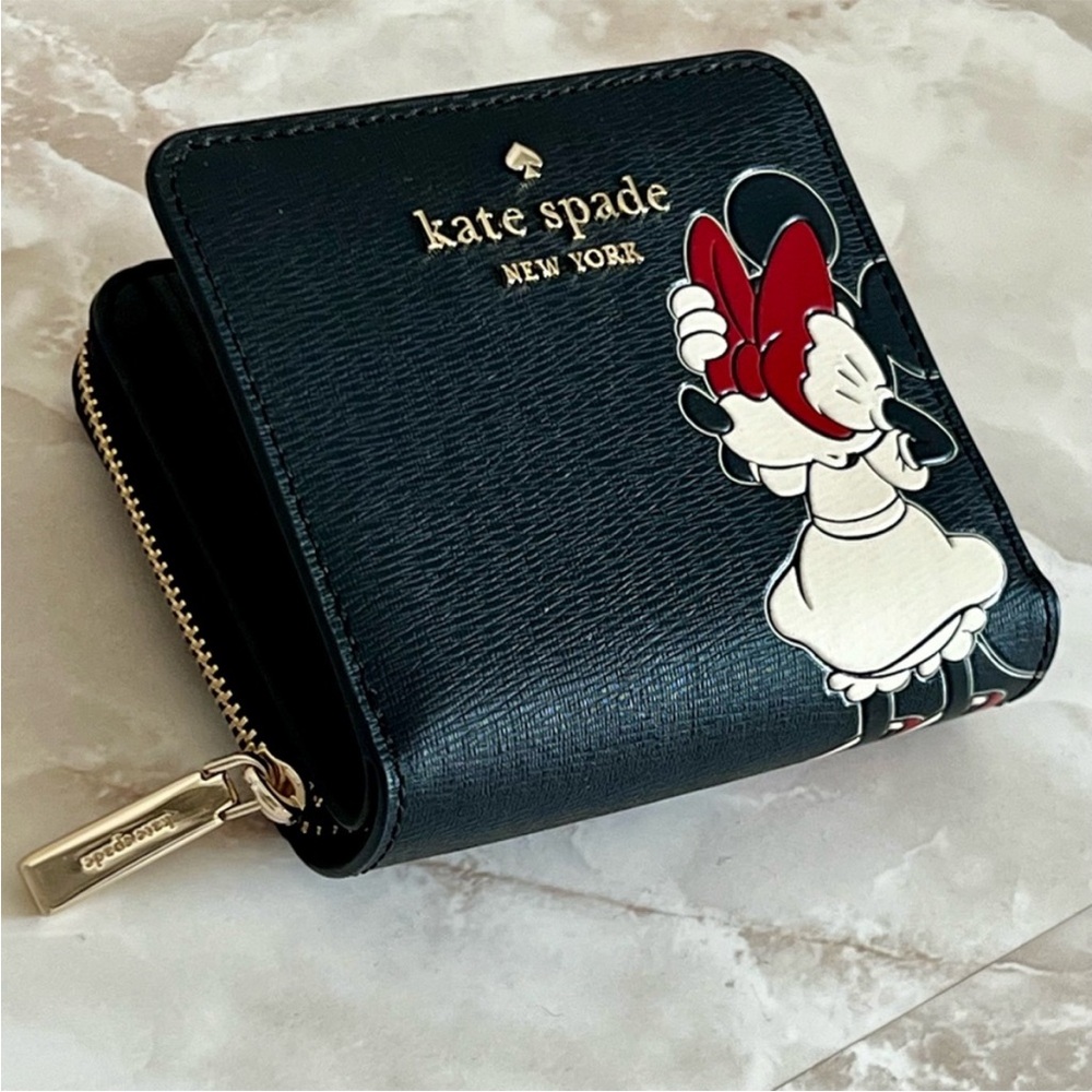 Kate Spade ♠️ Minnie Mouse black wallet